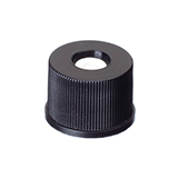 8mm Cap (black/Top Hat) with Septa PTFE/Silicone, pk.1000